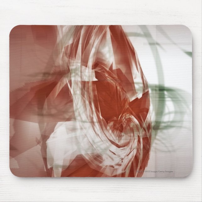 Circular shapes against light background mouse mat (Front)