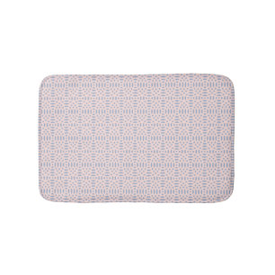 circular shapes seamless pattern bath mat