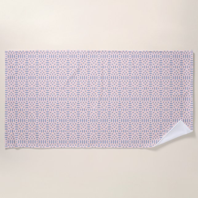circular shapes seamless pattern beach towel (Front)