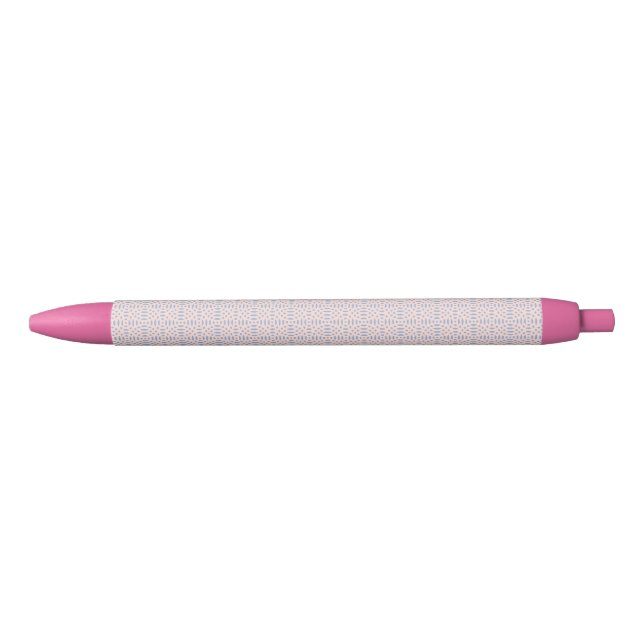 circular shapes seamless pattern black ink pen (Front)