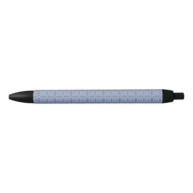 circular shapes seamless pattern black ink pen (Front)