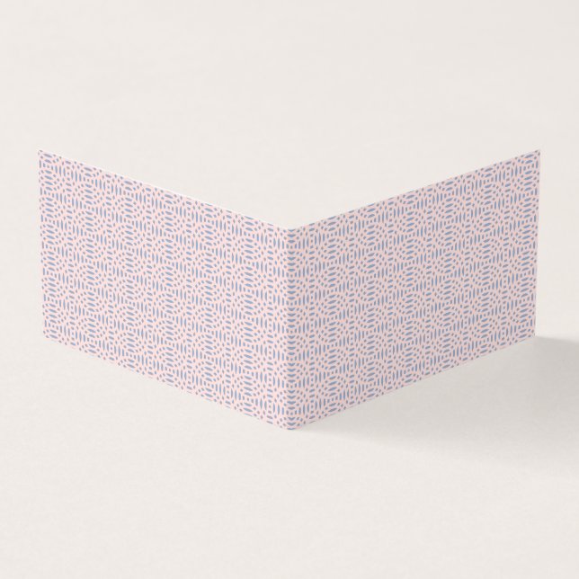 circular shapes seamless pattern business card (Outside)