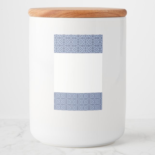 circular shapes seamless pattern food label (Front)
