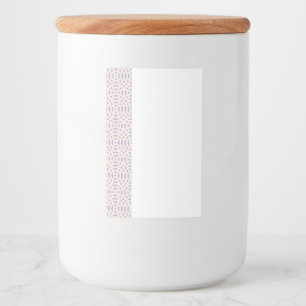 circular shapes seamless pattern food label