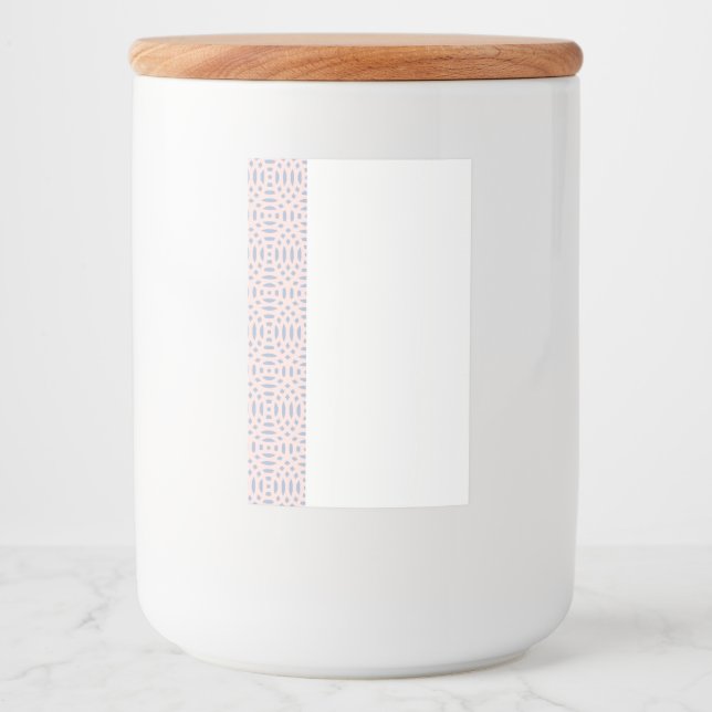 circular shapes seamless pattern food label (Front)