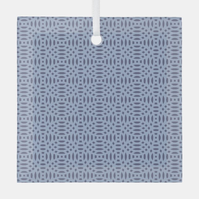 circular shapes seamless pattern glass tree decoration (Front)