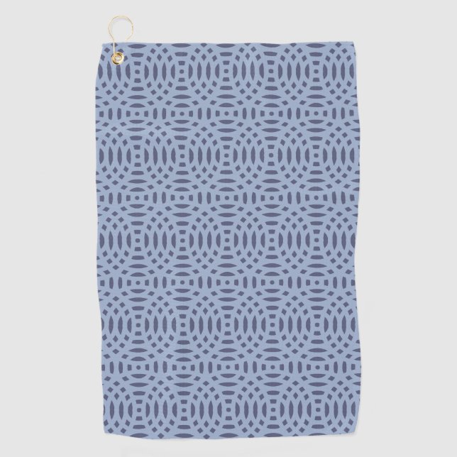circular shapes seamless pattern golf towel (Front)