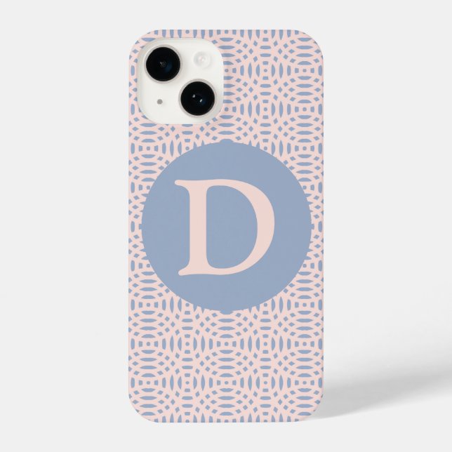circular shapes seamless pattern iPhone case (Back)
