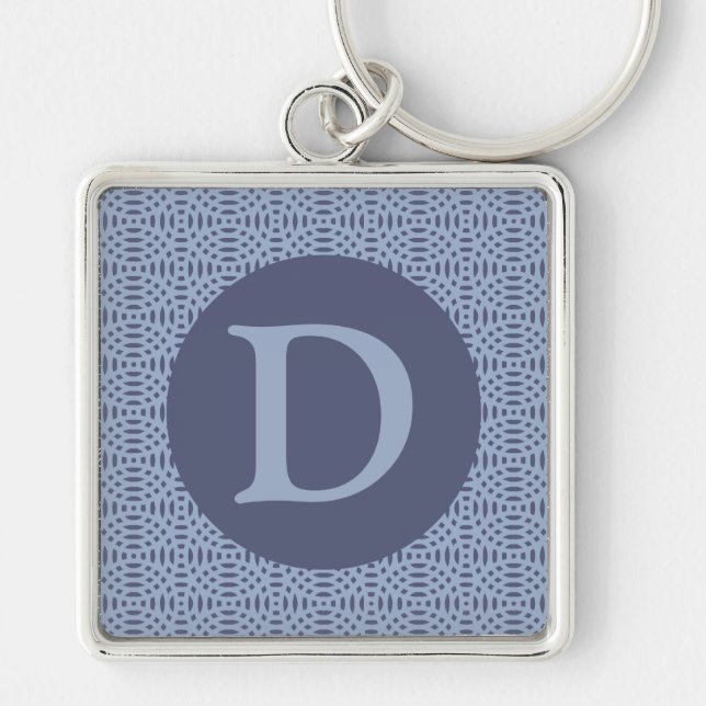 circular shapes seamless pattern key ring (Front)