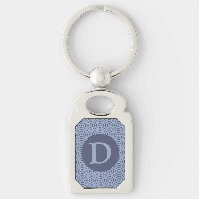 circular shapes seamless pattern key ring (Front)