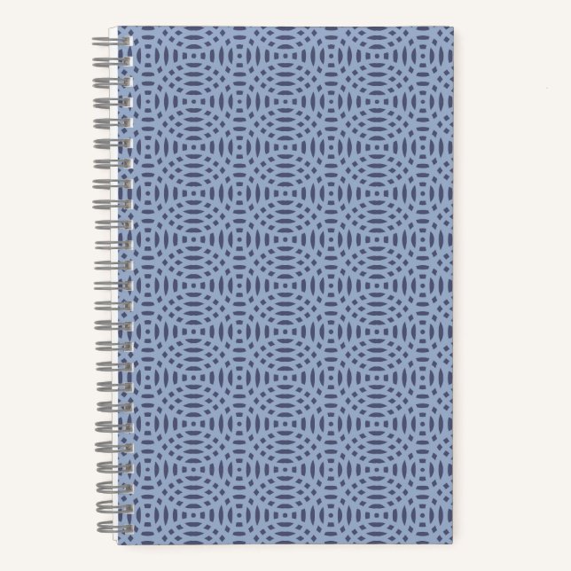 circular shapes seamless pattern notebook (Front)
