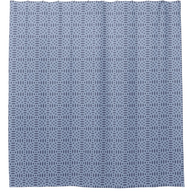 circular shapes seamless pattern shower curtain (Front)
