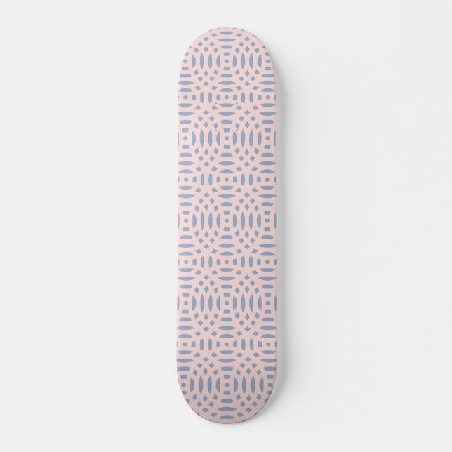 circular shapes seamless pattern skateboard (Front)