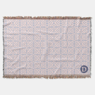 circular shapes seamless pattern throw blanket