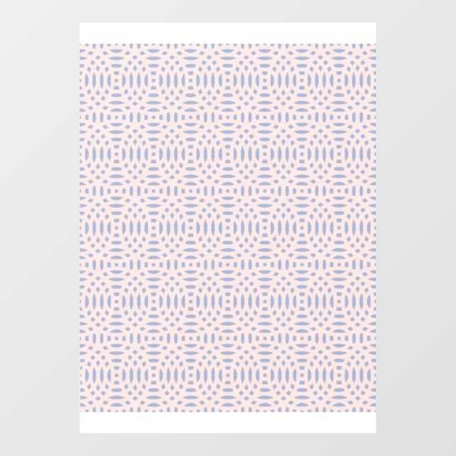 circular shapes seamless pattern window cling (Sheet)