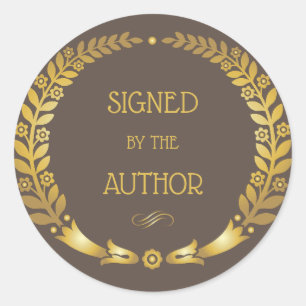 Circular Signed by the Auther - Book plate Sticker