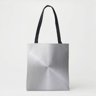 Circular slabs metal iron tote bag