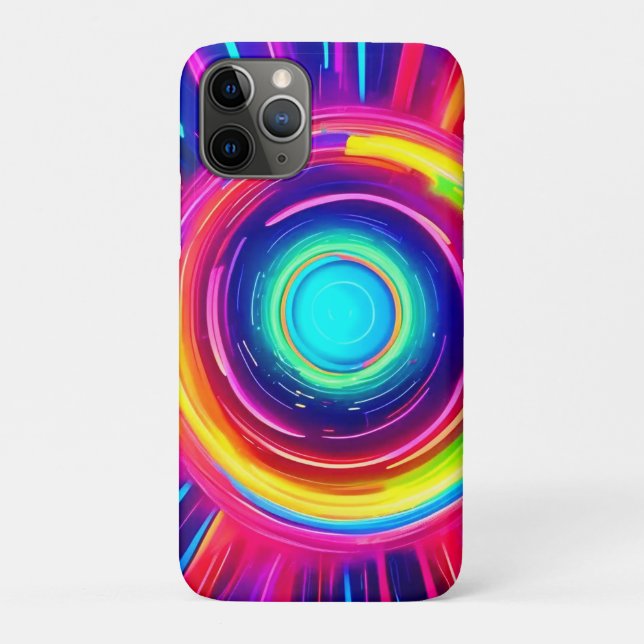 Circular Spectrum: A Vibrant Exploration of Colour Case-Mate iPhone Case (Back)