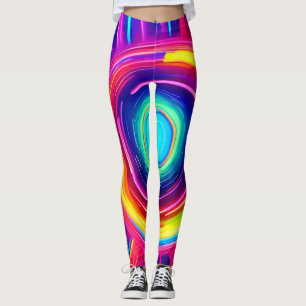 Circular Spectrum: A Vibrant Exploration of Colour Leggings
