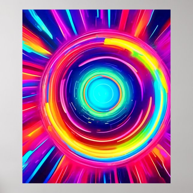 Circular Spectrum: A Vibrant Exploration of Colour Poster (Front)
