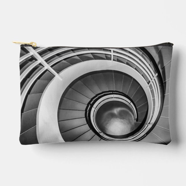 Circular Stairway BW Accessory Pouch (Front)