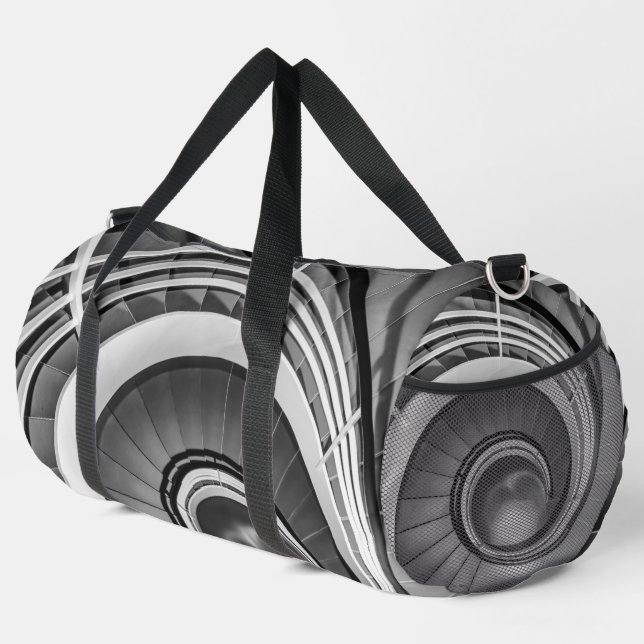 Circular Stairway BW Duffle Bag (Right Corner)