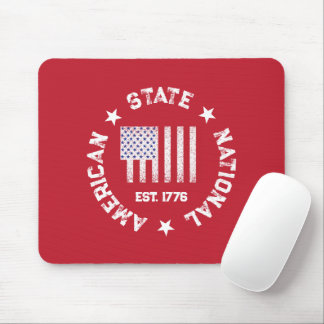 Circular Stamp American State National Est 1776 Mo Mouse Mat