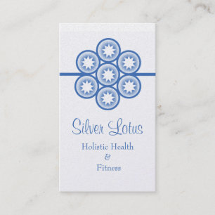 Circular Starburst Business Card, Horizon Blue Card