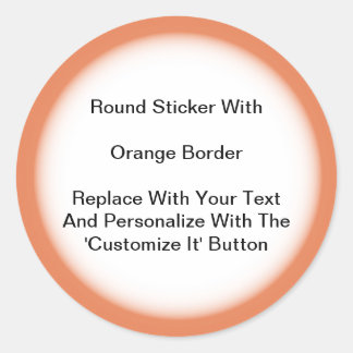 Circular Stickers With An Orange Border In Sheets