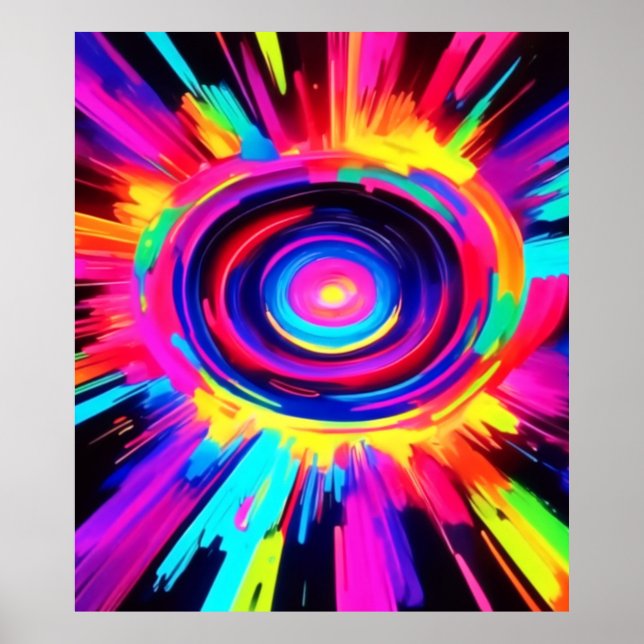 Circular Symphony of Colours Poster (Front)
