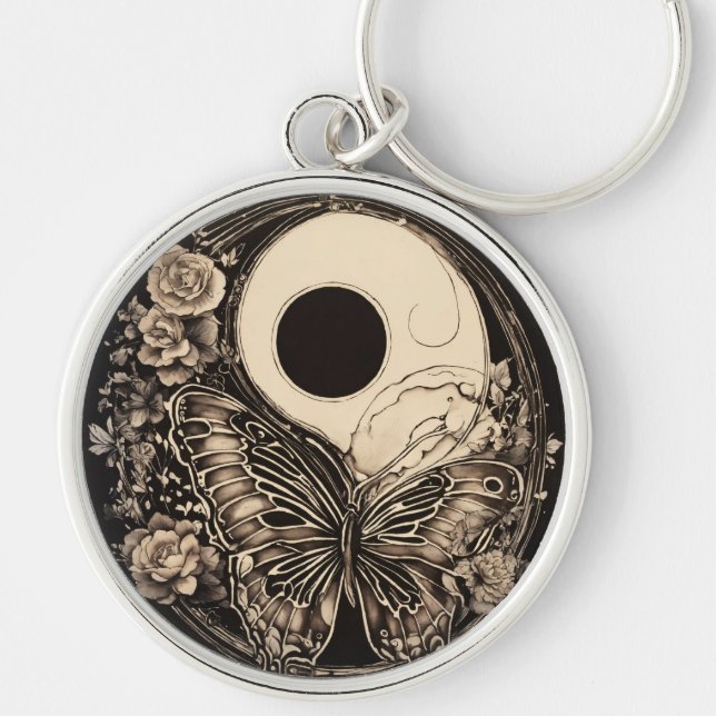 "Circular Tattoo Keyrings: Wearable Art!" Key Ring (Front)