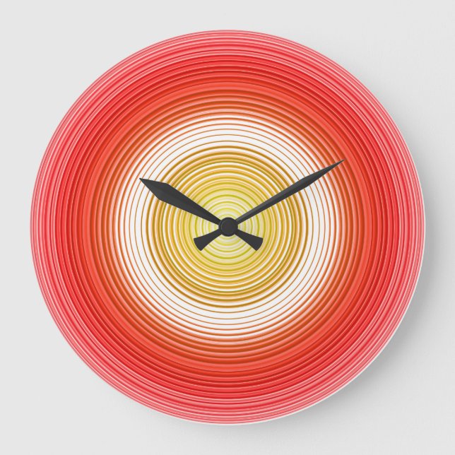 Circular Tomato Colours Large Clock (Front)