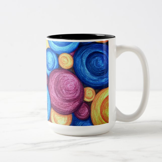 Circular Two-Tone Coffee Mug (Right)