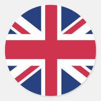 Circular Union Jack Sticker