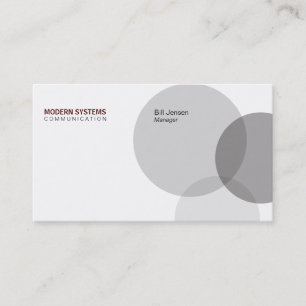 Circular Venn (Deep Red) Business Card