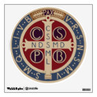 Circular Wall Decal of the Medal of St. Benedict