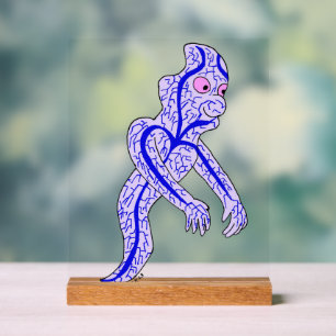 Circulatory ghost acrylic sign