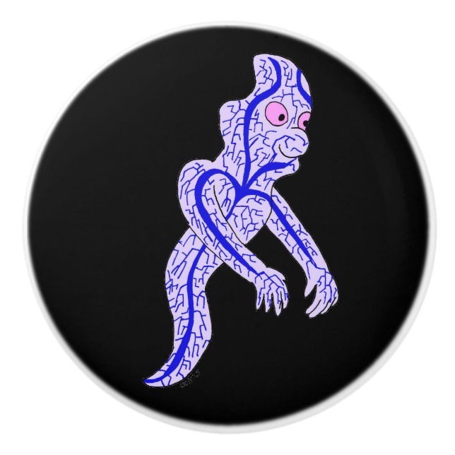 Circulatory ghost ceramic knob (Front)