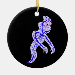 Circulatory ghost ceramic tree decoration