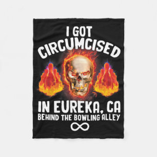 Circumcised Bowling Oddly Specific Humour Weird Fu Fleece Blanket
