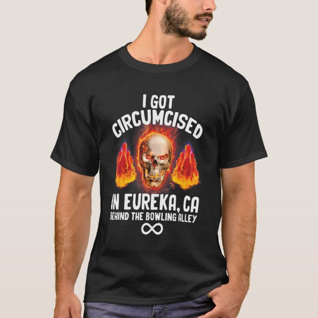 Circumcised Bowling Oddly Specific Humour Weird    T-Shirt (Front)