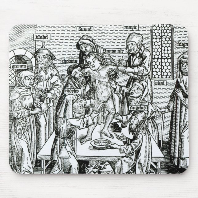 Circumcision, from 'Liber Chronicarum' Mouse Mat (Front)