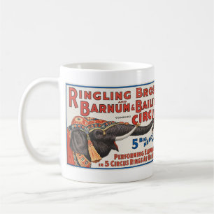Circus 5 Big Herds of Performing Elephants Coffee Mug