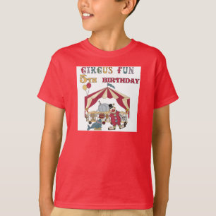 Circus 5th Birthday tshirts and Gifts