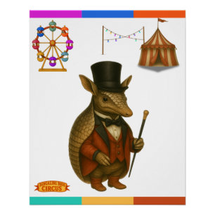 Circus aardvark ring-master poster
