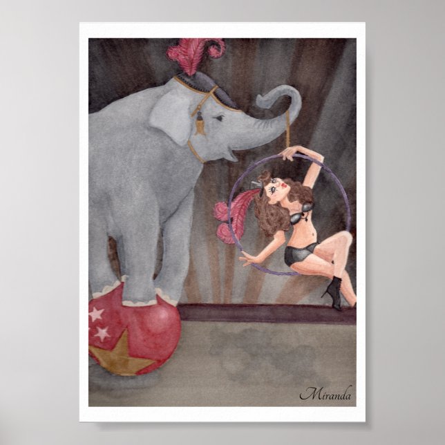 Circus Act Art Print Suitable for Framing Miranda (Front)