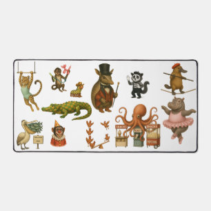Circus acts desk mat