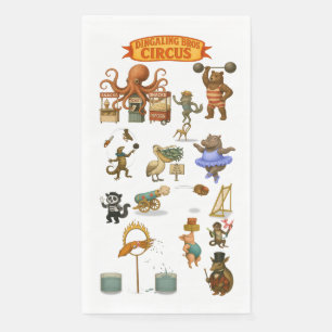 Circus acts napkin