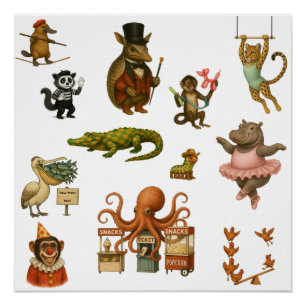 Circus acts poster