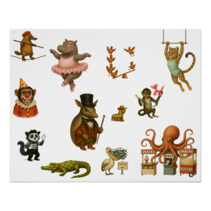 Circus acts poster